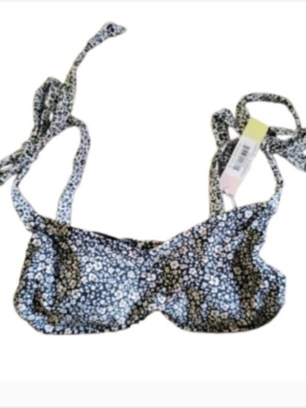 NWT Summersalt The Tie Marina Bikini Top Sz 8